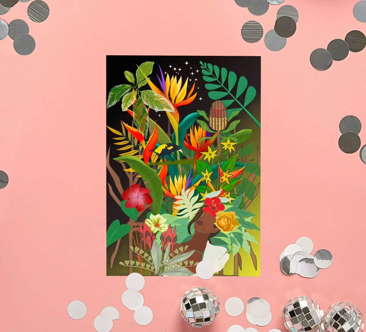 The ancestor and the bird sticker by Studio Tikao