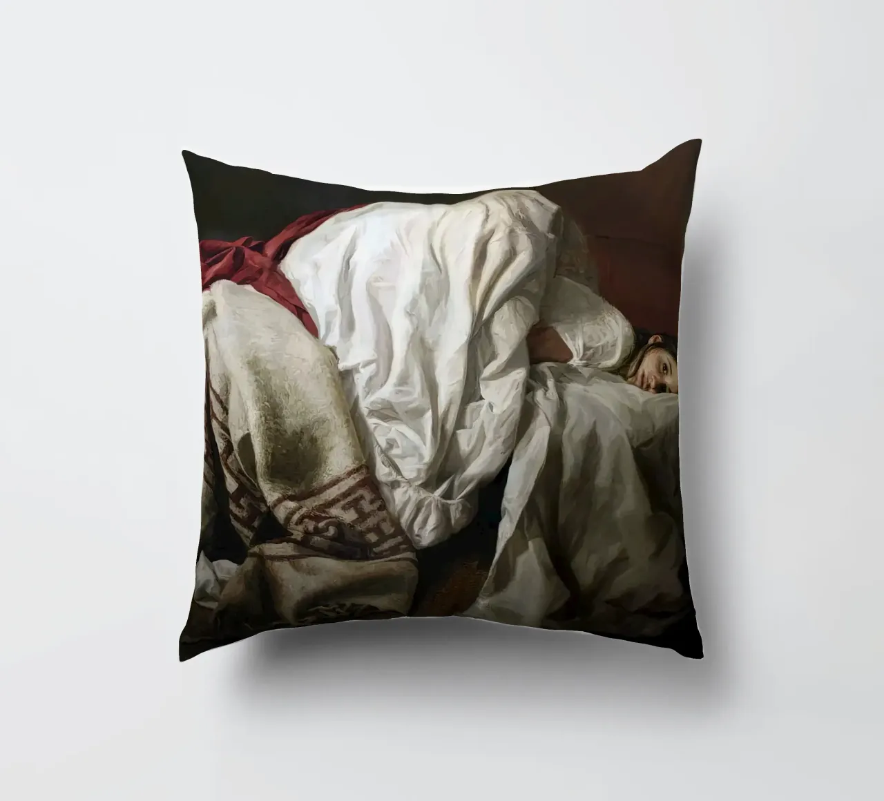 Guillermo Lorca Sleeping Nati decorative cushion by Birgitart