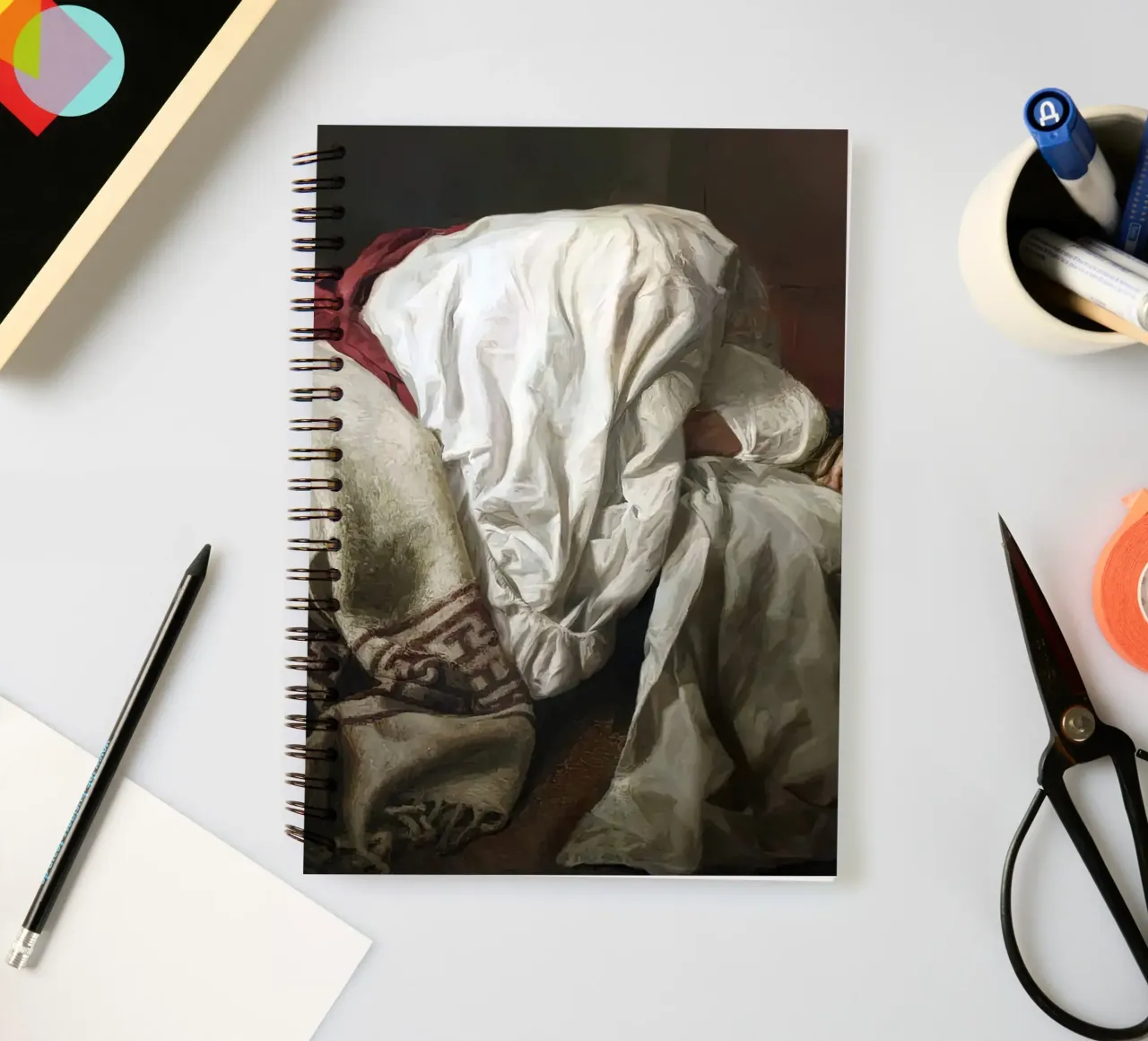 Guillermo Lorca Sleeping Nati spiral notebook by Birgitart
