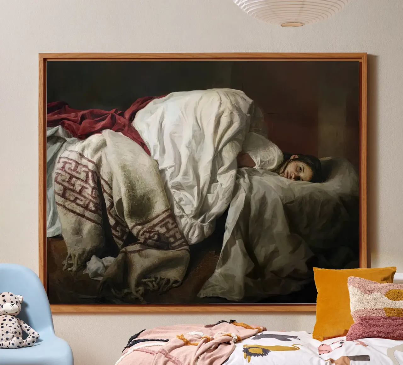 Guillermo Lorca Sleeping Nati alu-dibond by Birgitart