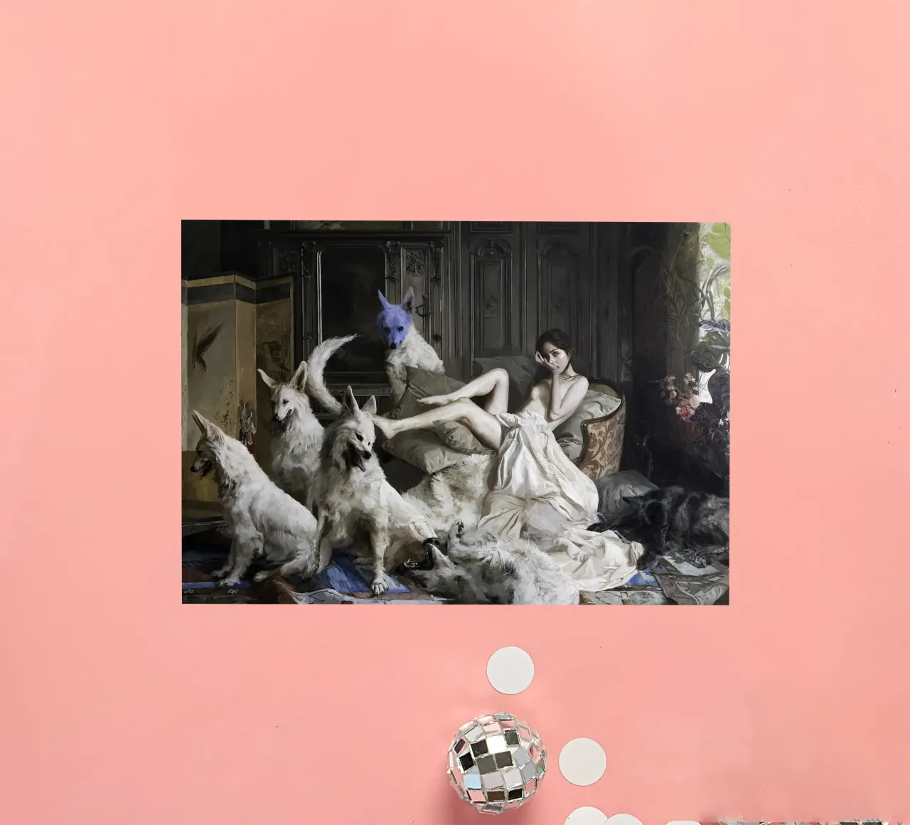 Guillermo Lorca Sade en de honden sticker van Birgitart