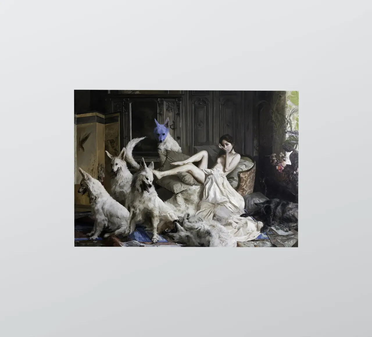 Guillermo Lorca Sade en de honden sticker van Birgitart