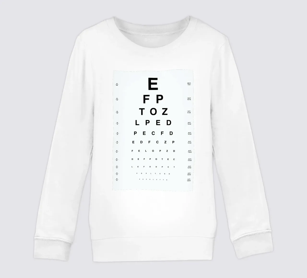 Eye Chart felpa bambino da daylight design studio