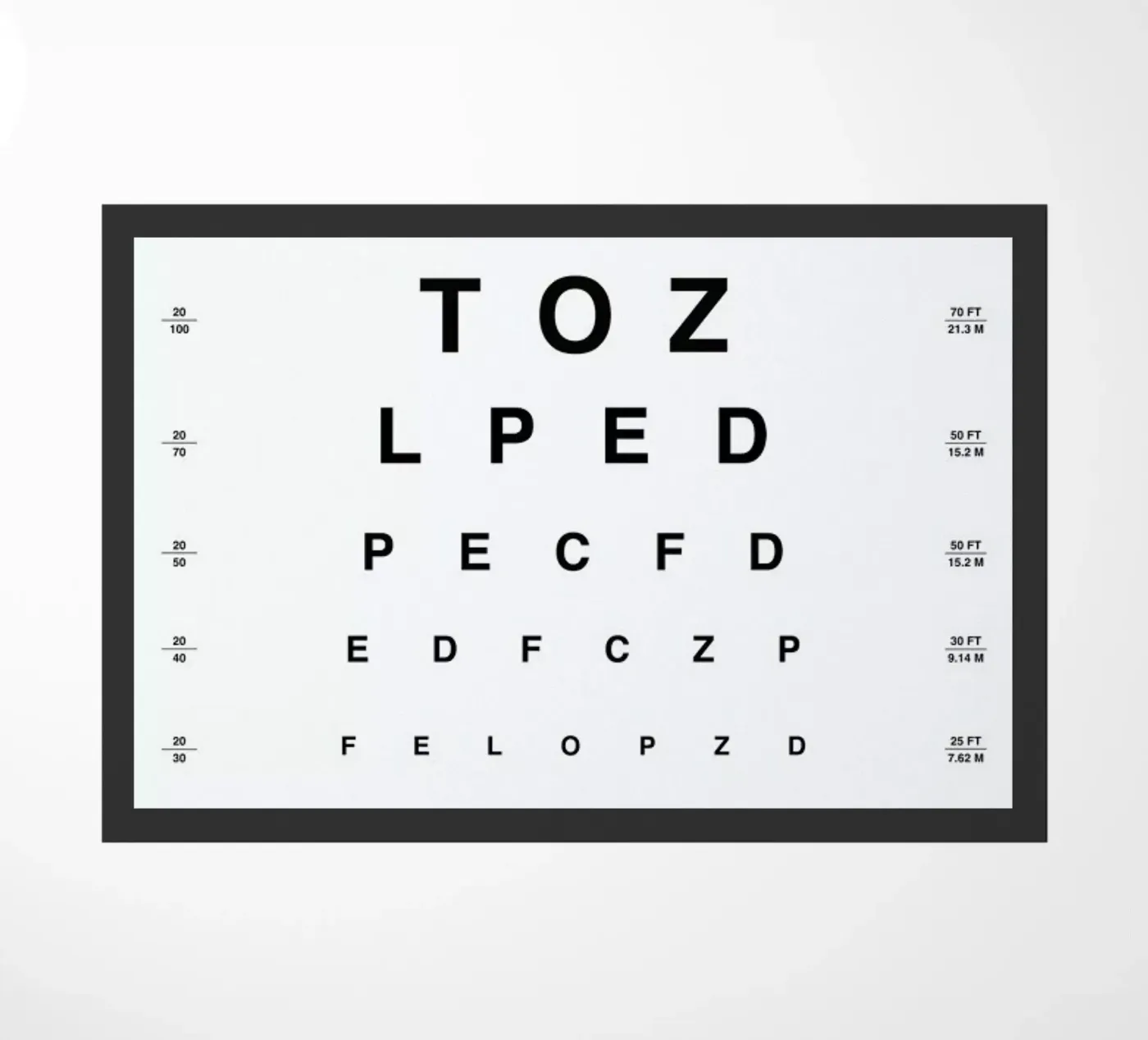 Eye Chart doormat by daylight design studio