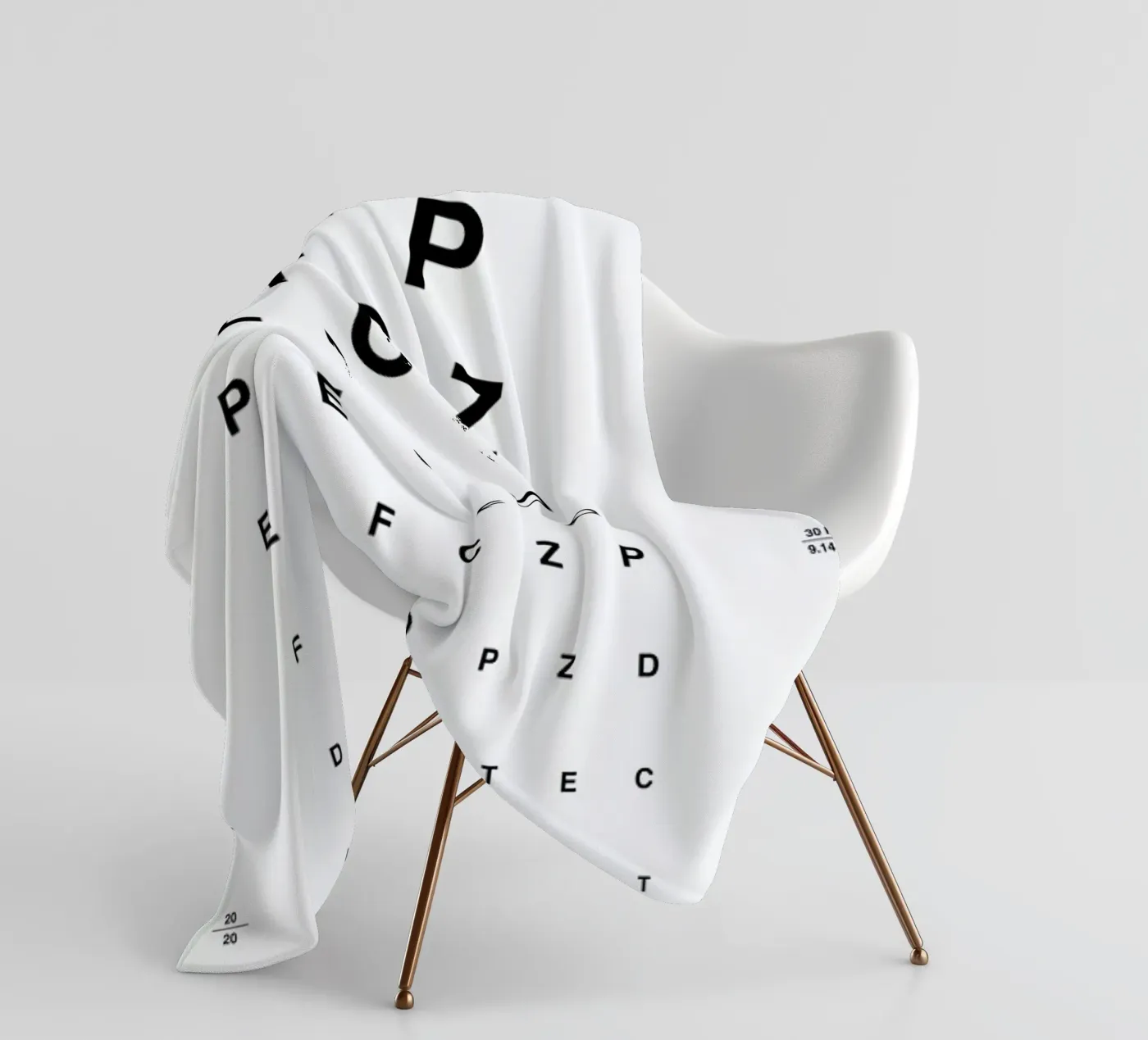 Eye Chart Fleecedecke von daylight design studio