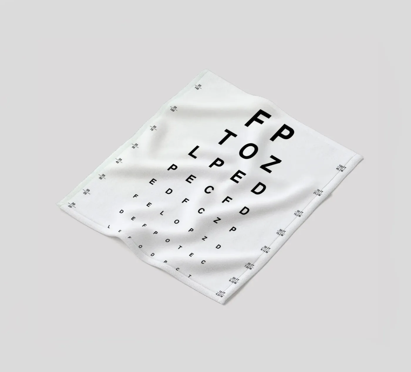 Eye Chart Fleecedecke von daylight design studio