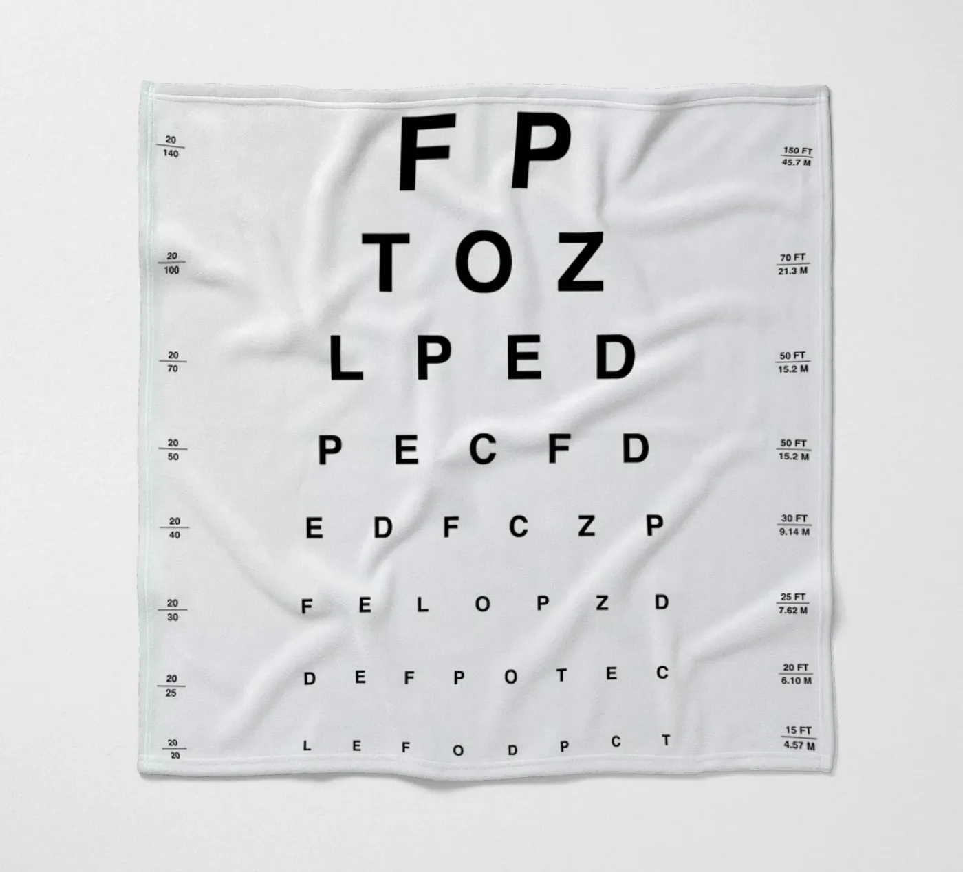 Eye Chart Fleecedecke von daylight design studio