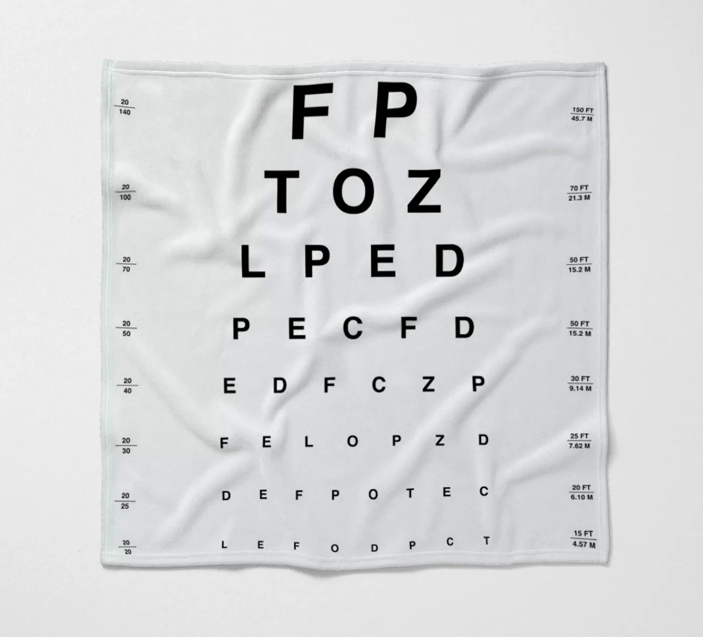Eye Chart Fleecedecke von daylight design studio