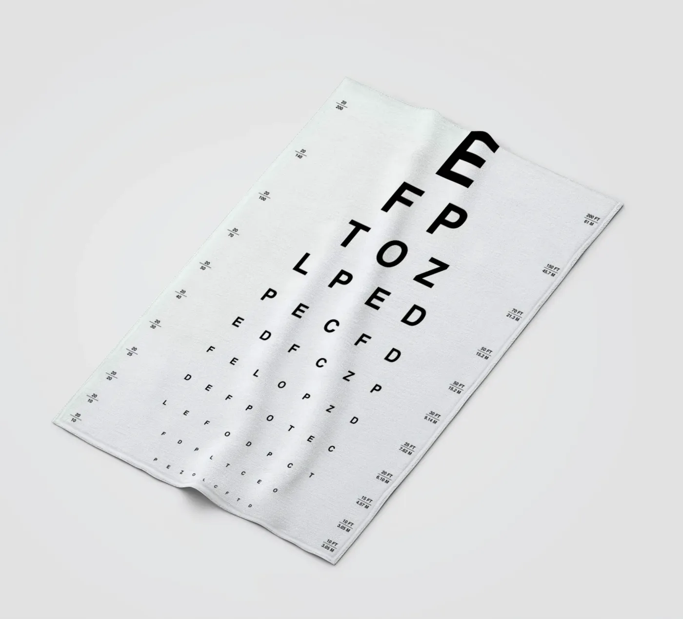 Eye Chart Fleecedecke von daylight design studio