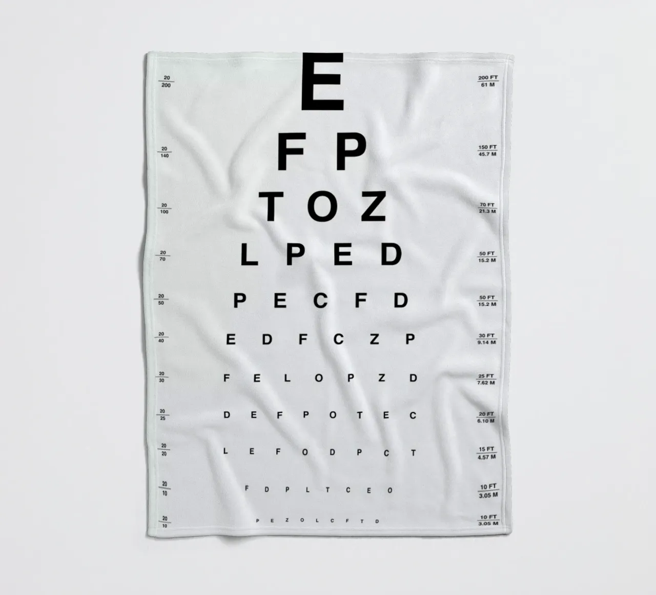 Eye Chart coperta in pile da daylight design studio