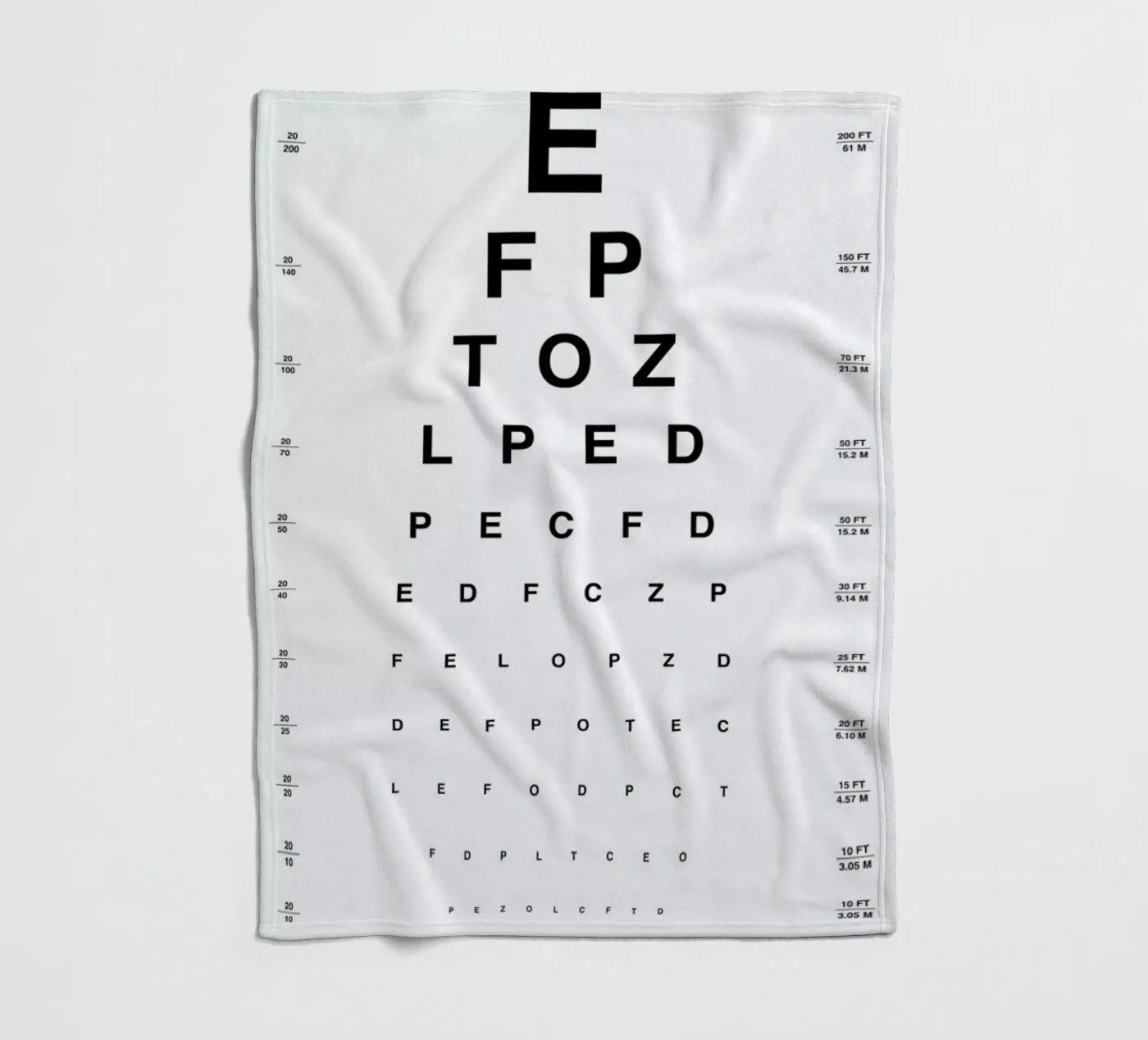 Eye Chart Fleecedecke von daylight design studio