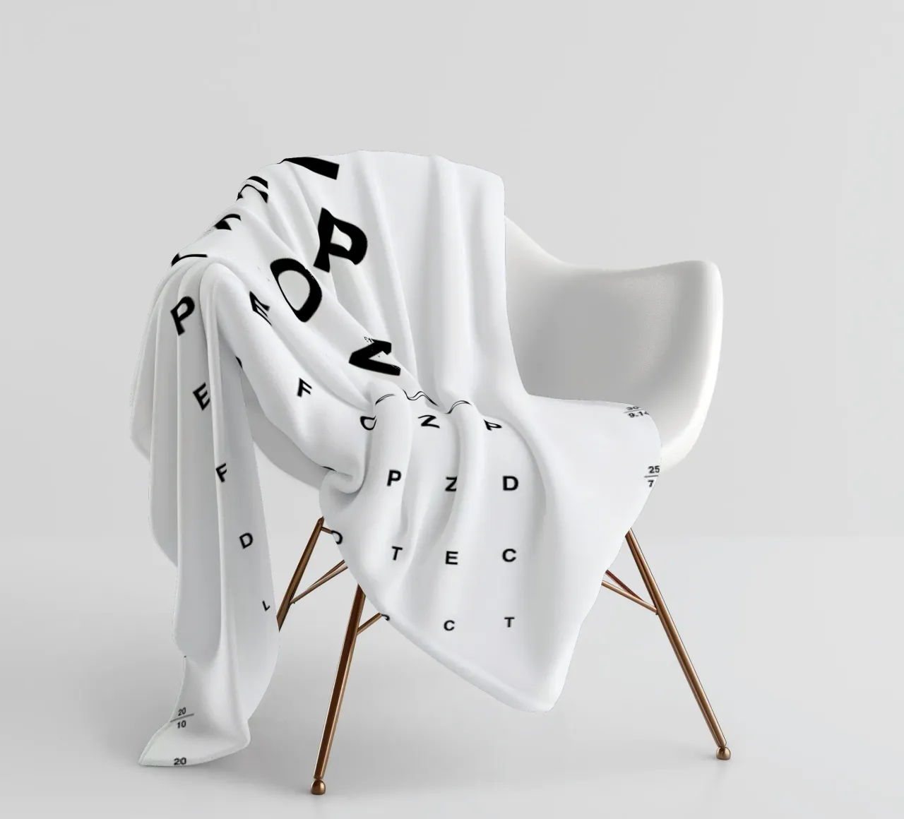 Eye Chart coperta in pile da daylight design studio