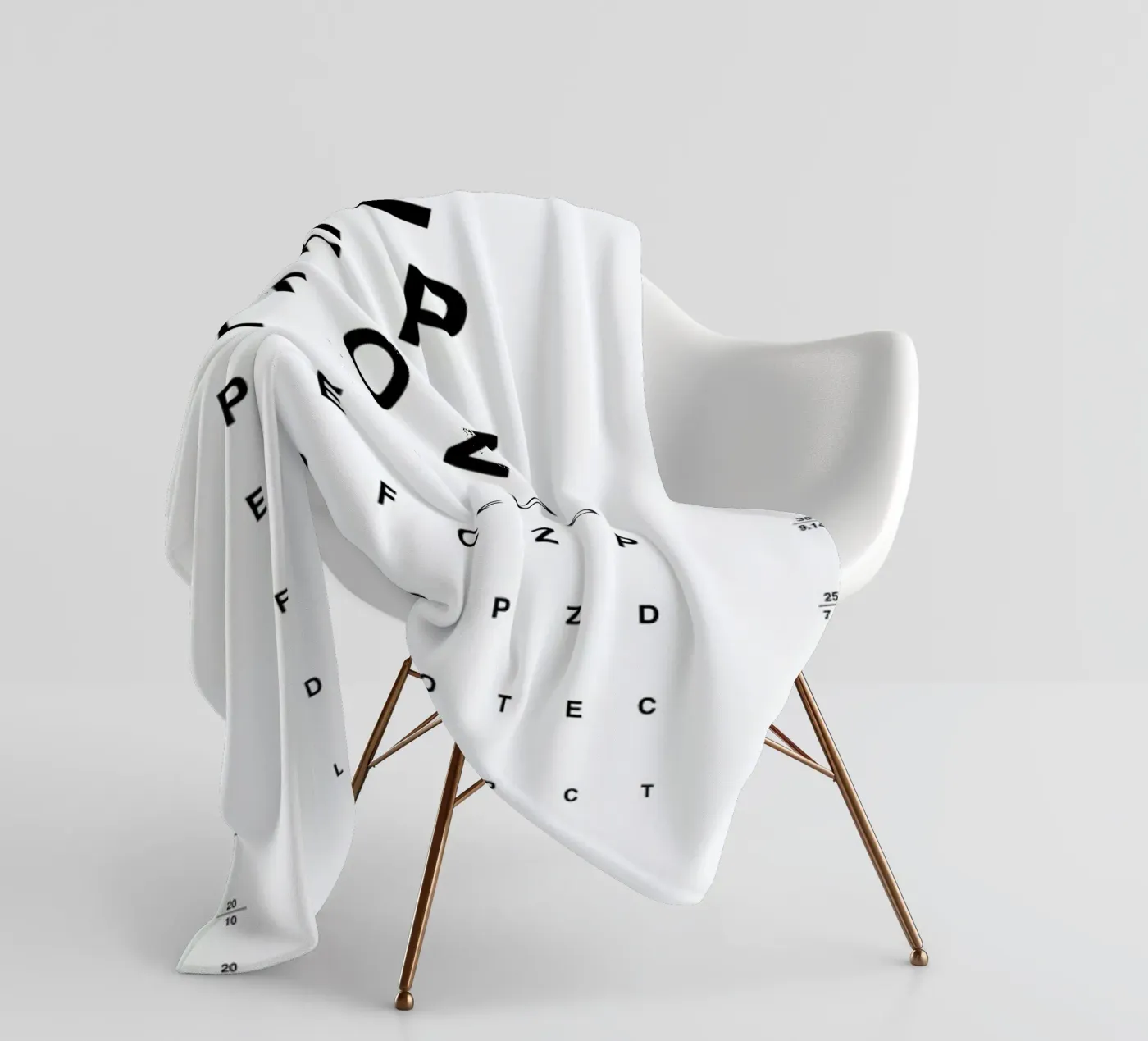 Eye Chart Fleecedecke von daylight design studio