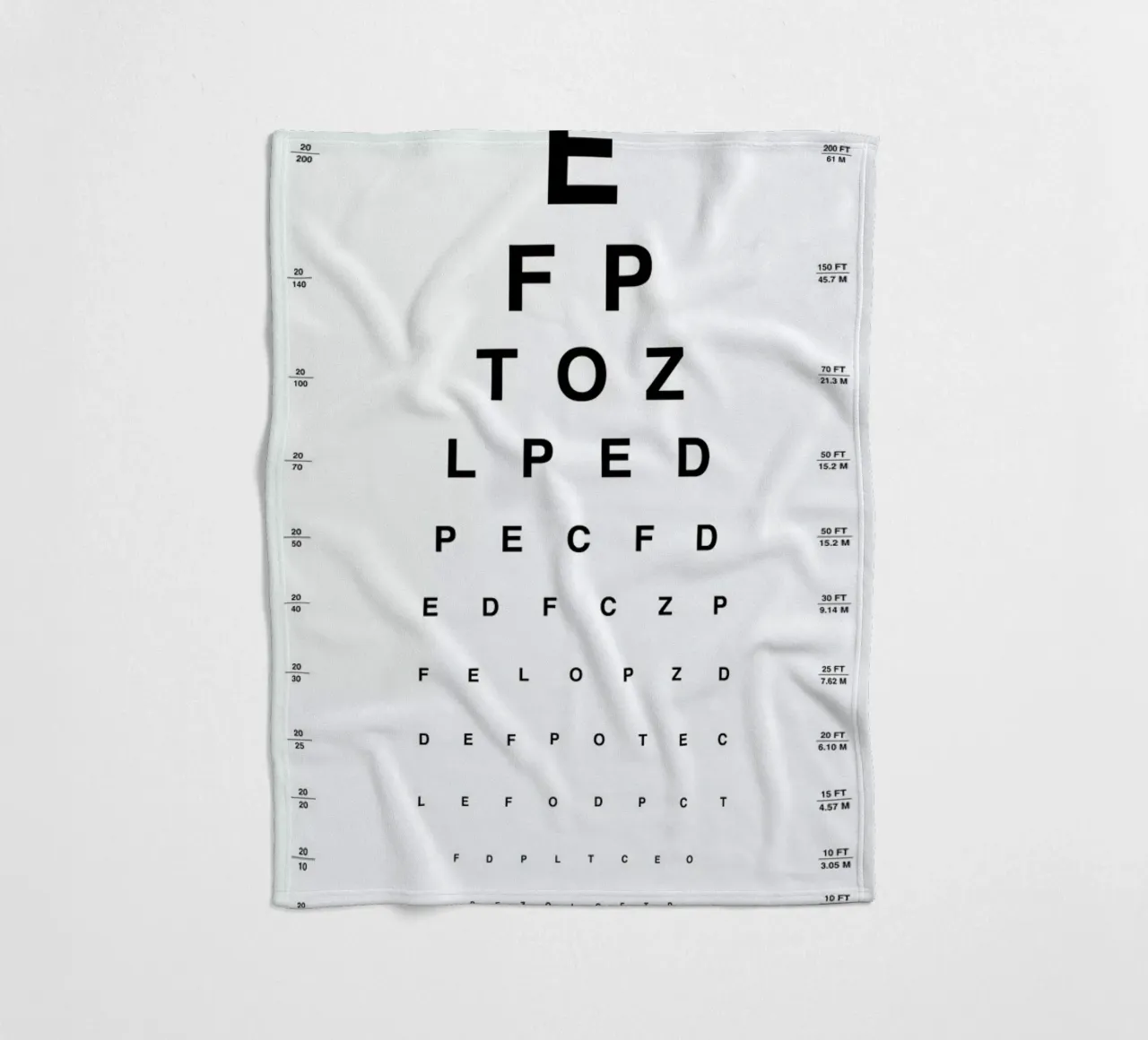 Eye Chart coperta in pile da daylight design studio