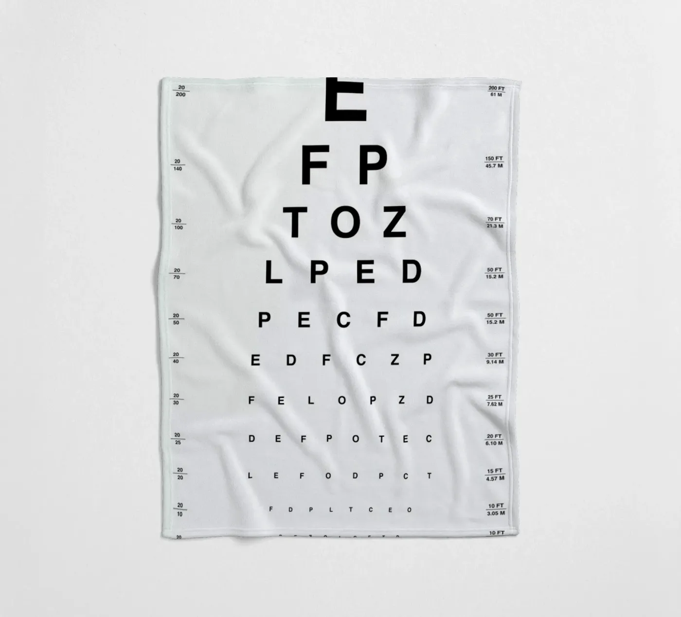 Eye Chart Fleecedecke von daylight design studio