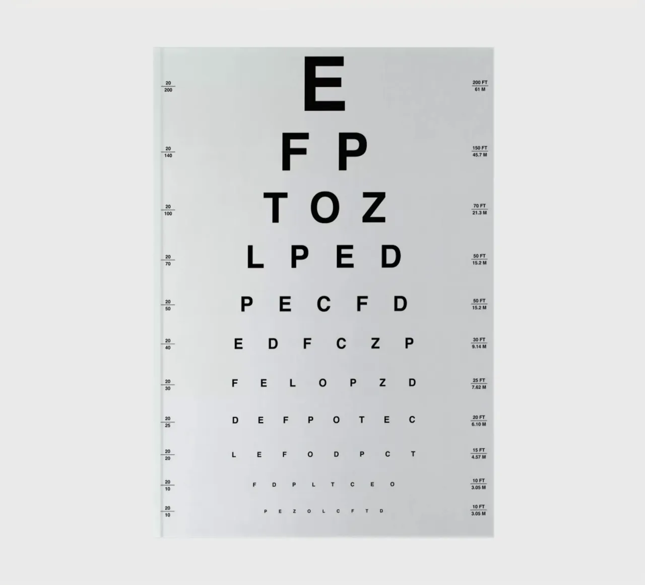 Eye Chart notebook by daylight design studio