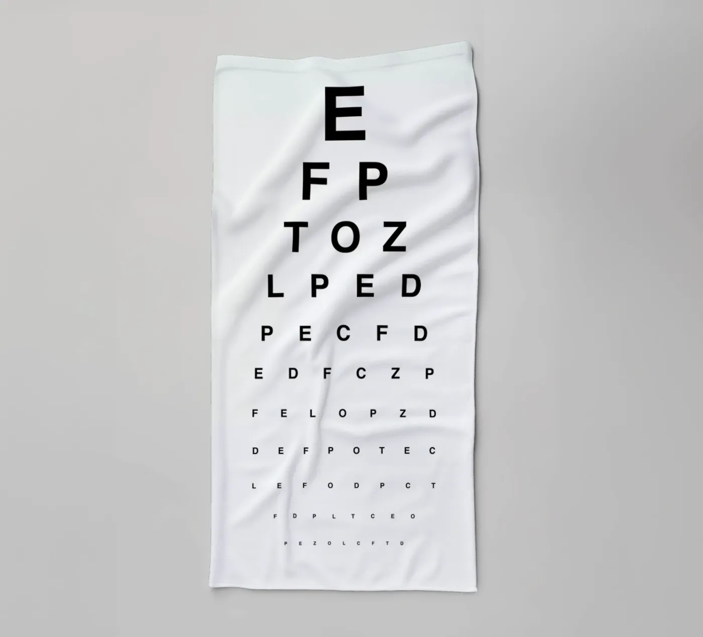 Eye Chart towel by daylight design studio
