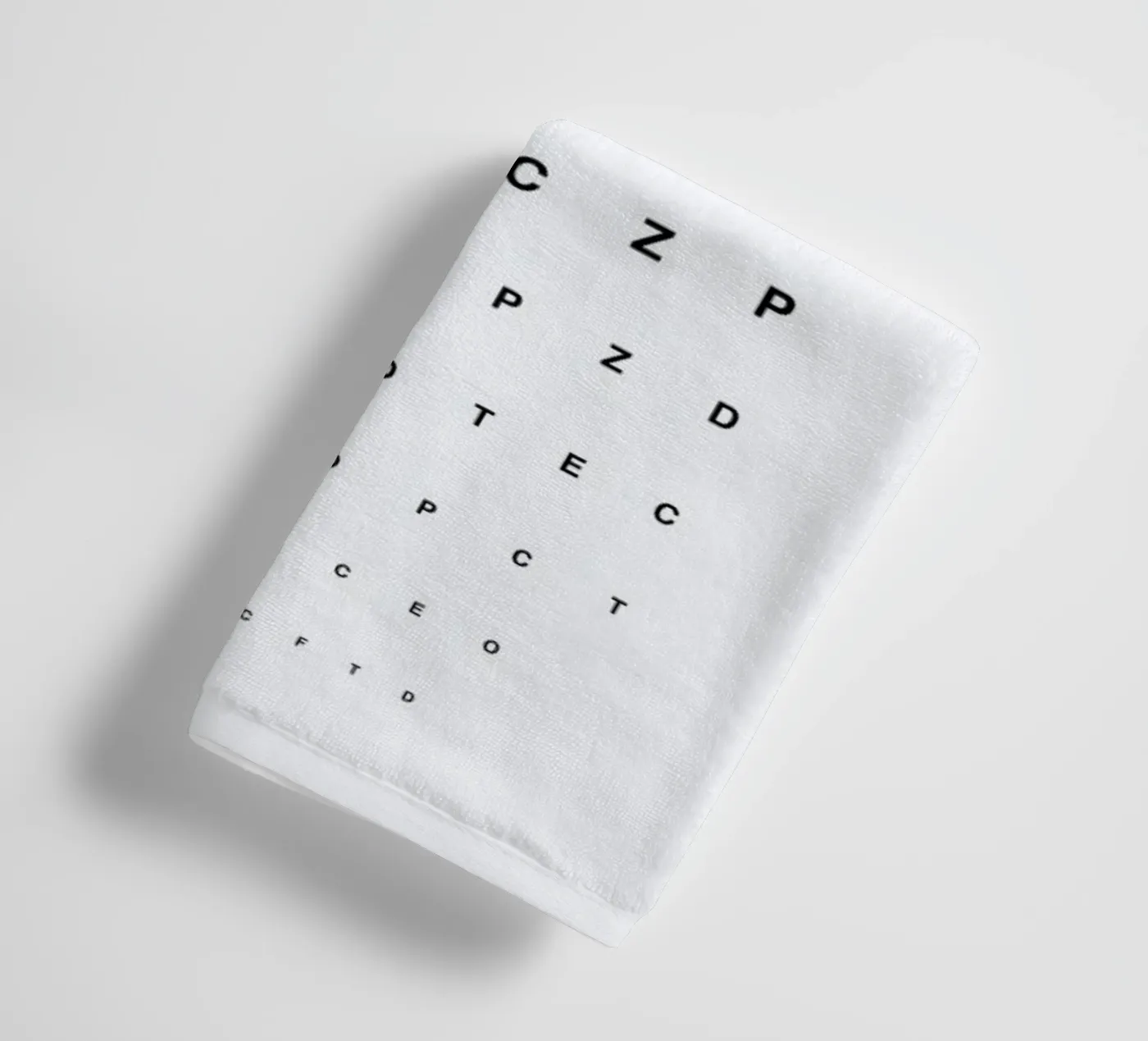 Eye Chart towel by daylight design studio