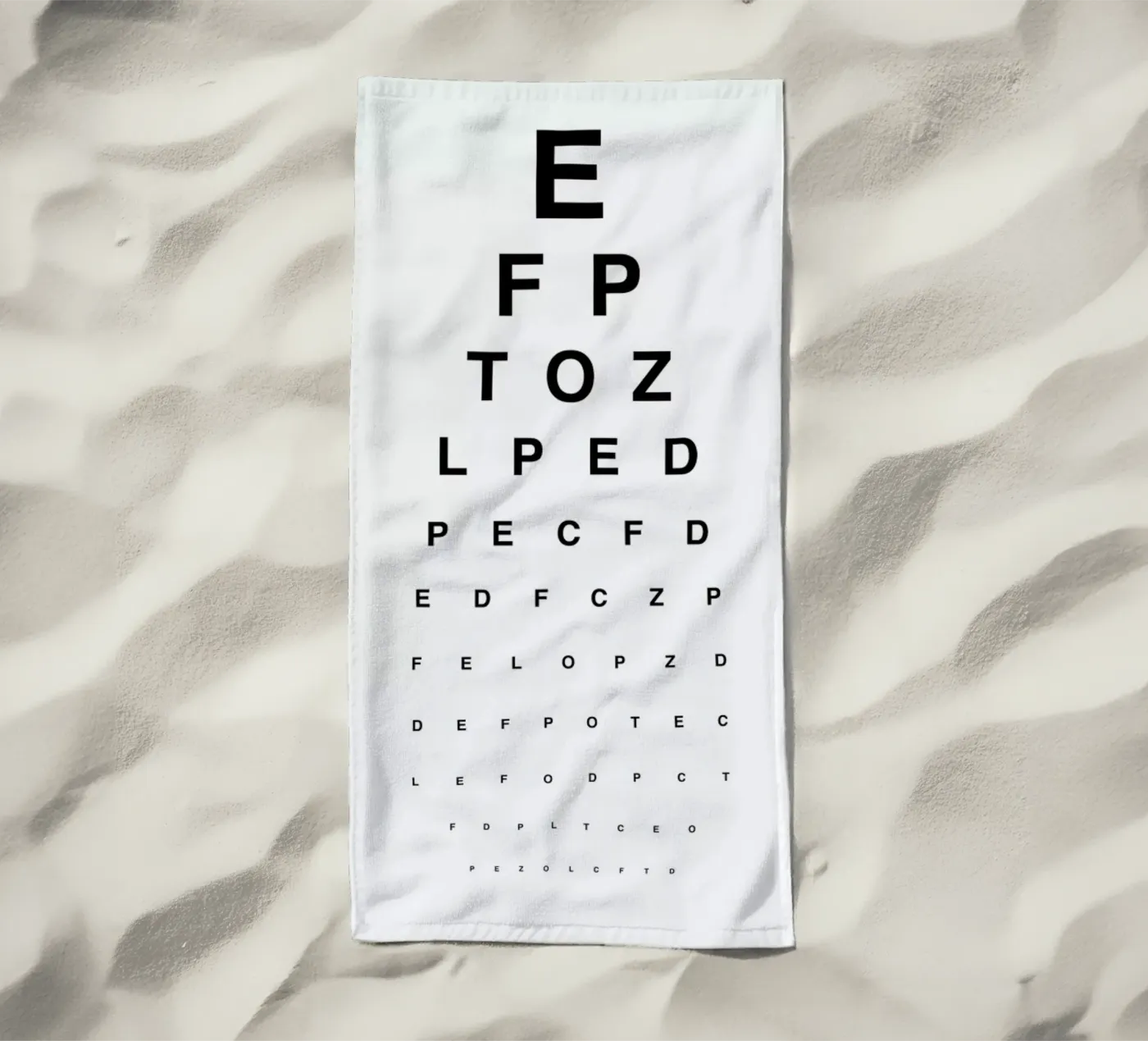 Eye Chart Strandtuch von daylight design studio