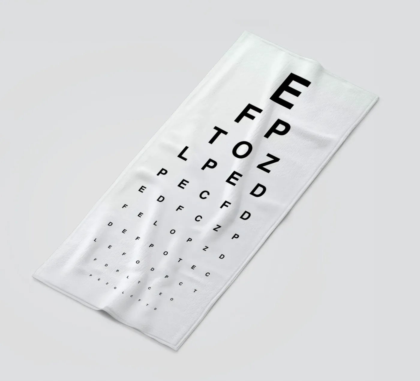 Eye Chart Strandtuch von daylight design studio
