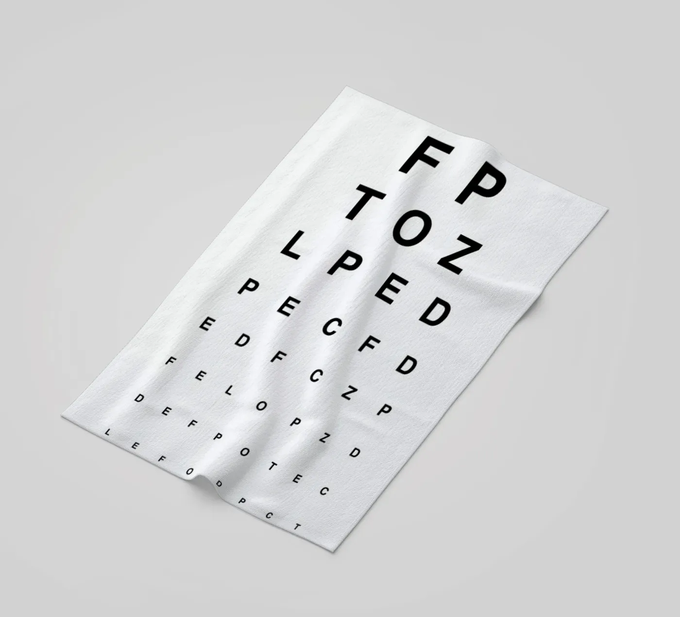 Eye Chart Strandtuch von daylight design studio