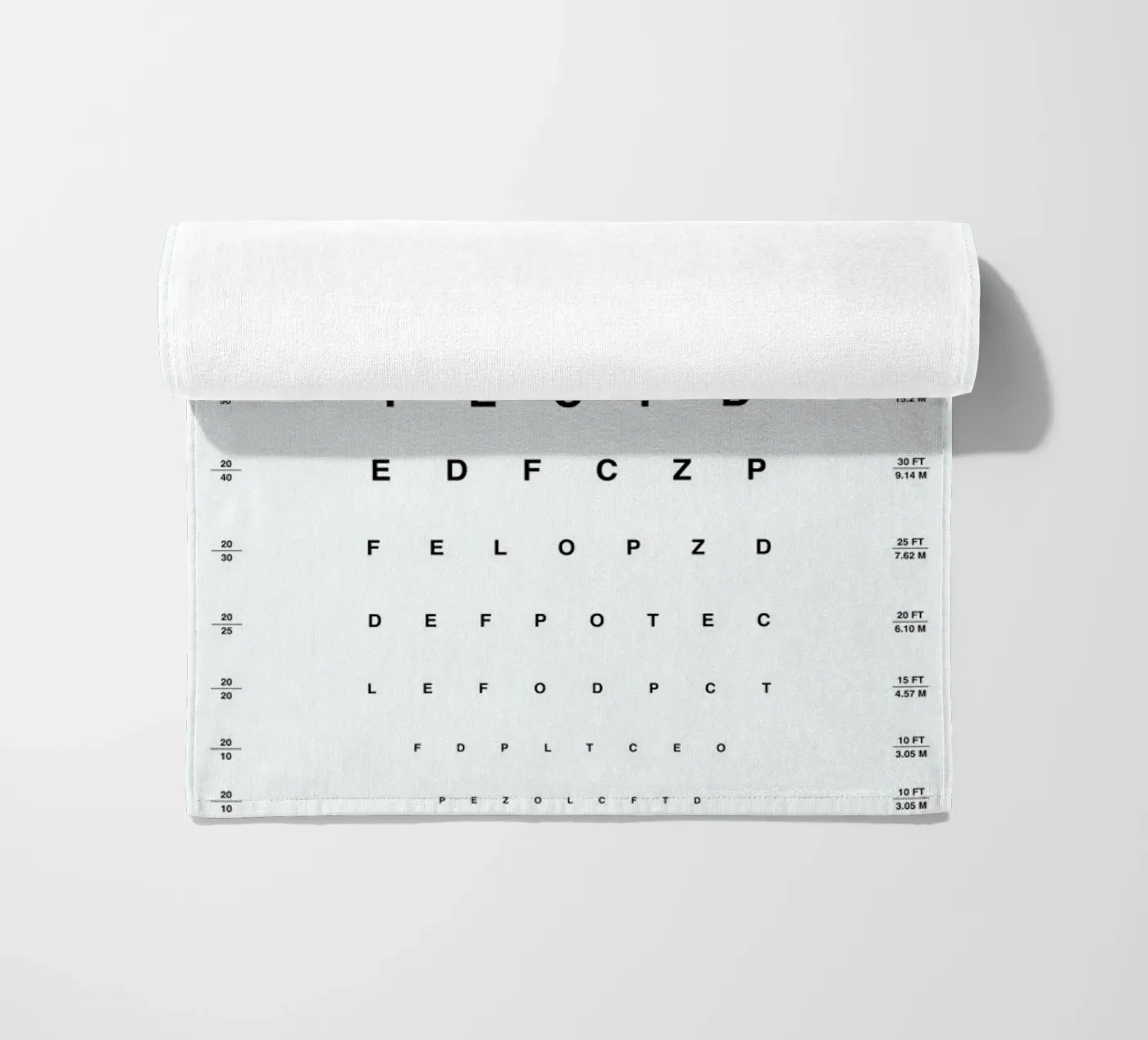 Eye Chart Strandtuch von daylight design studio