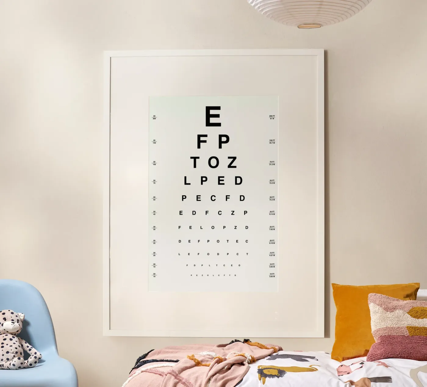 Eye Chart poster by daylight design studio
