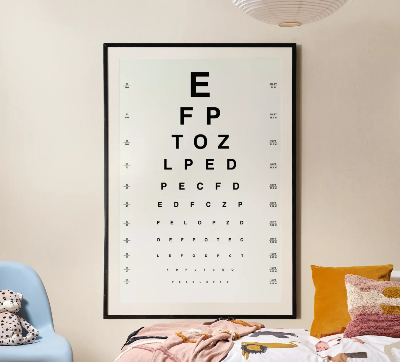 Eye Chart poster by daylight design studio