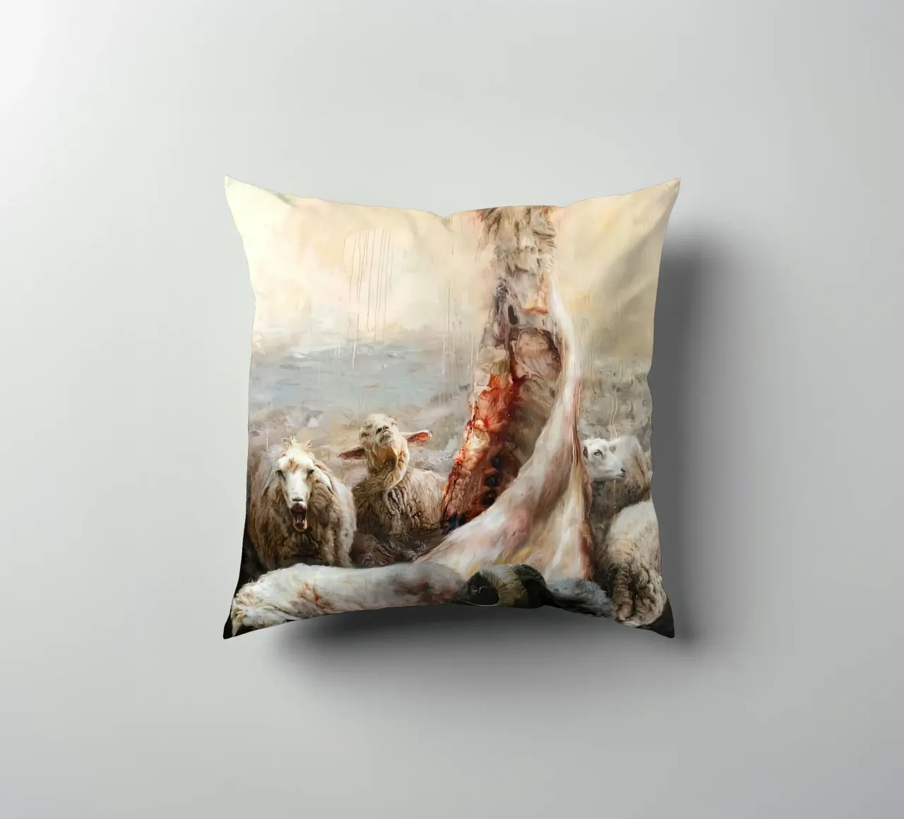Guillermo Lorca The Sheep cuscino da Birgitart
