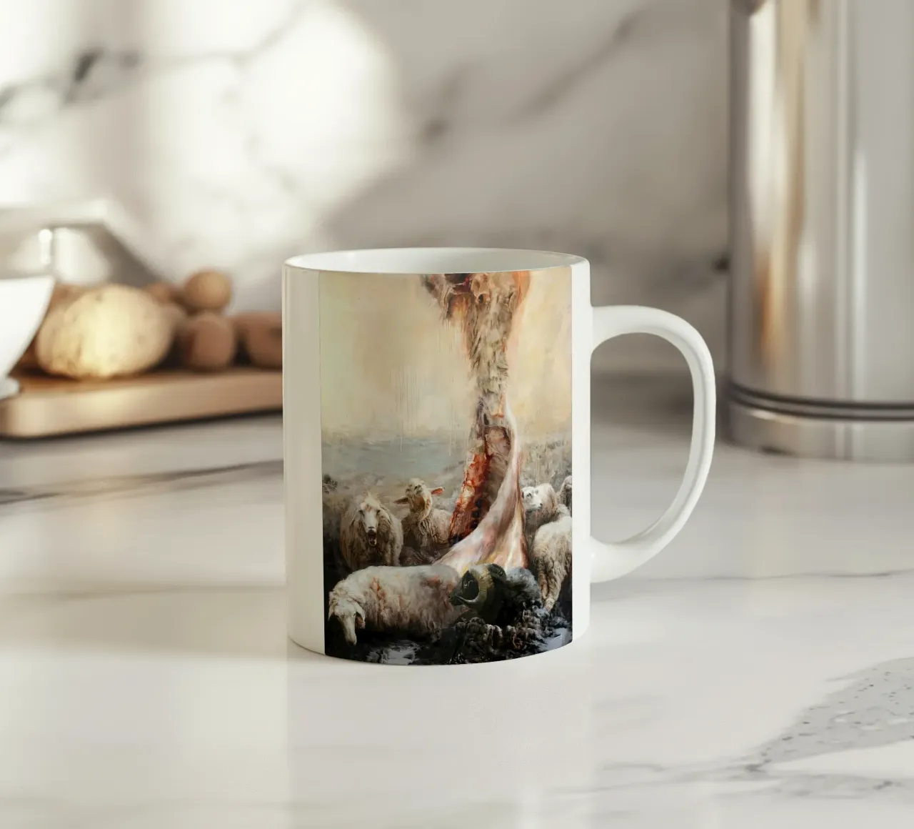 Guillermo Lorca Das Schaf Keramik Tasse von Birgitart