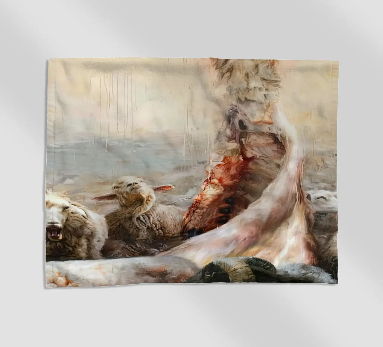 Guillermo Lorca La oveja toalla de playa de Birgitart