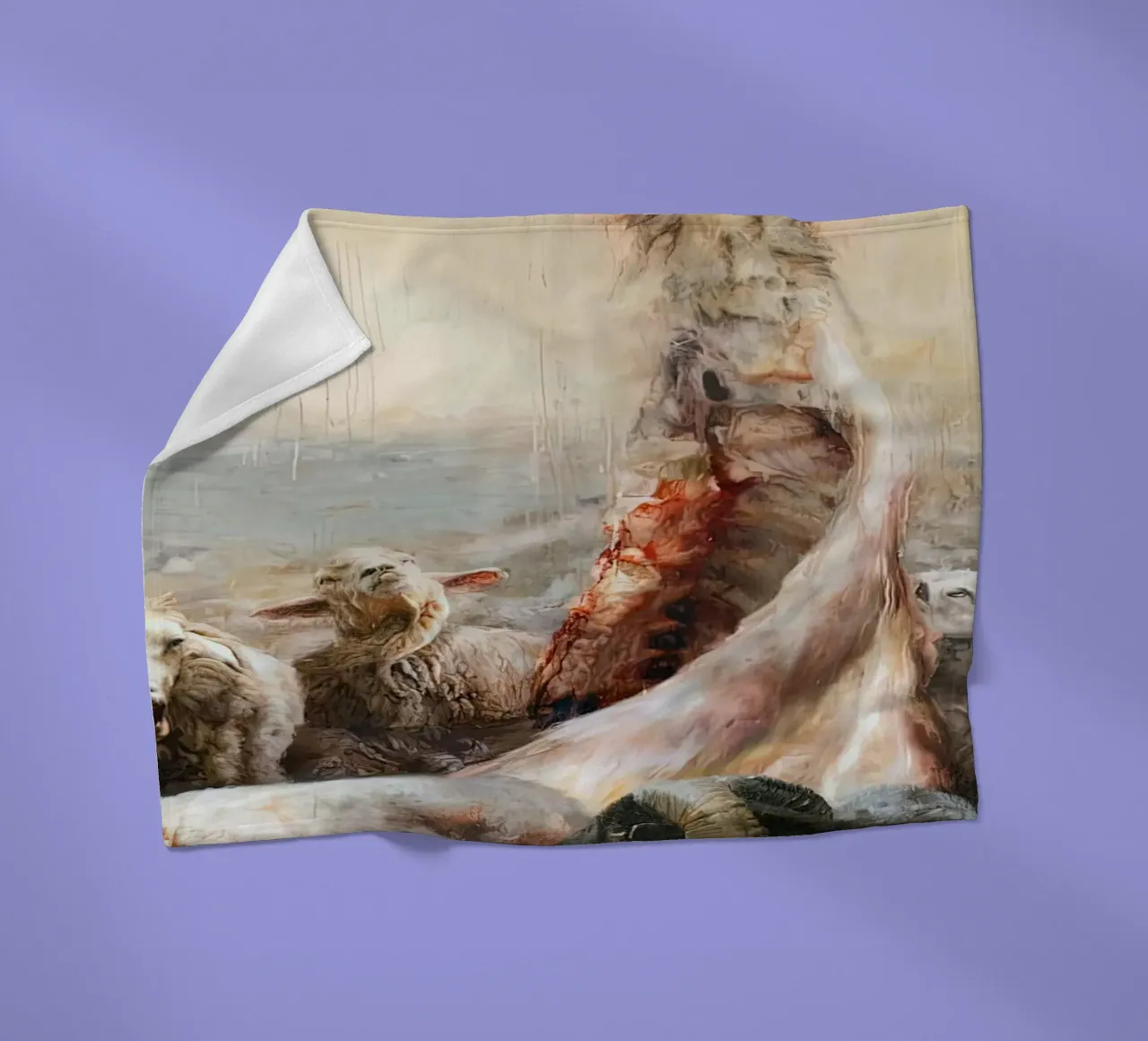 Guillermo Lorca The Sheep coperta in pile da Birgitart