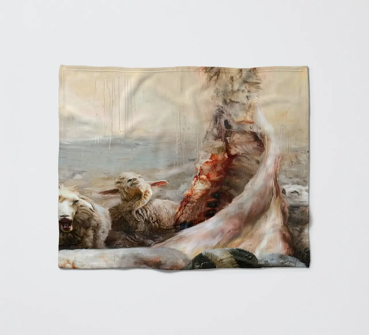 Guillermo Lorca The Sheep coperta in pile da Birgitart