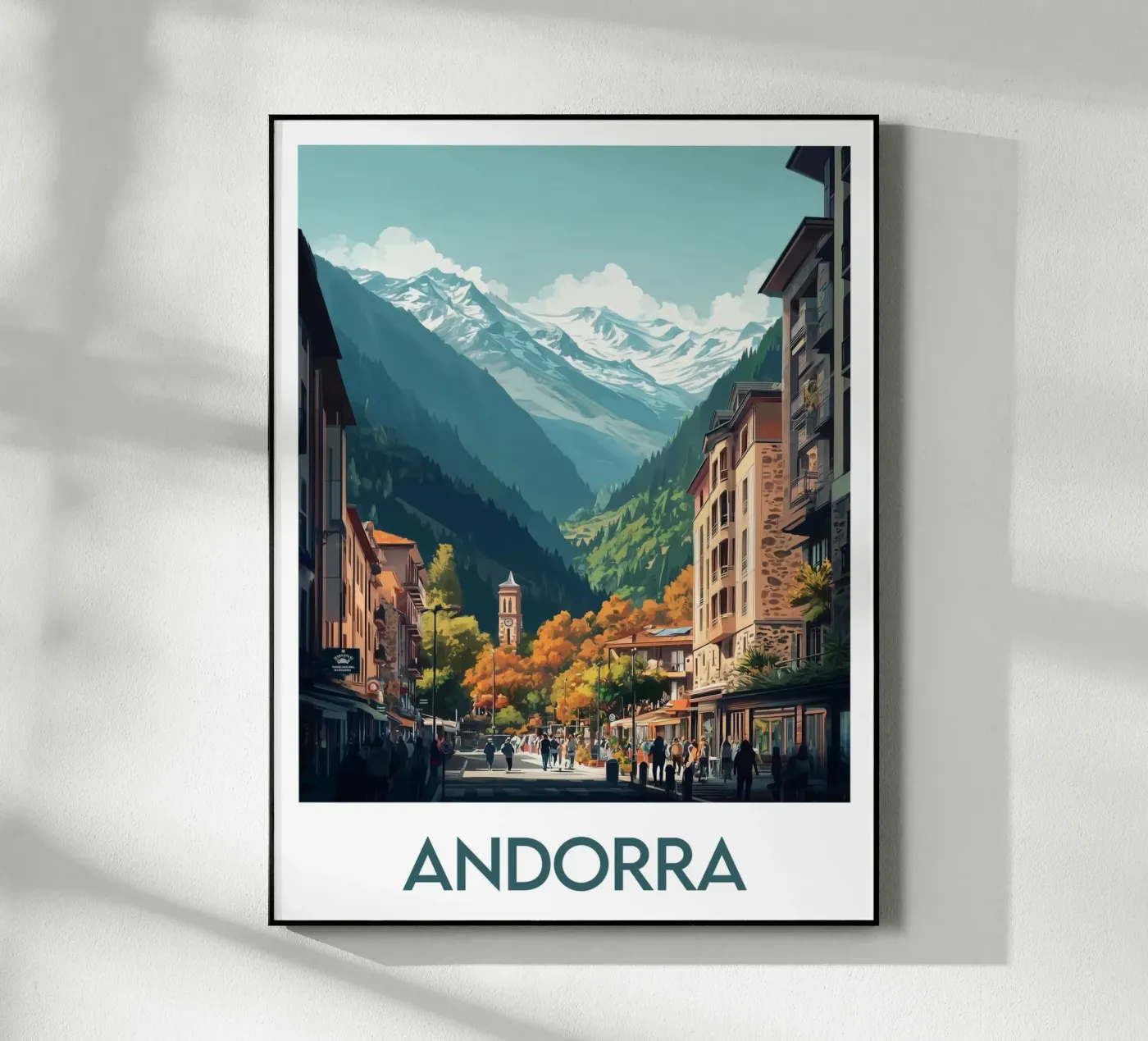 Affiche Andorre plexiglass da Frame the World