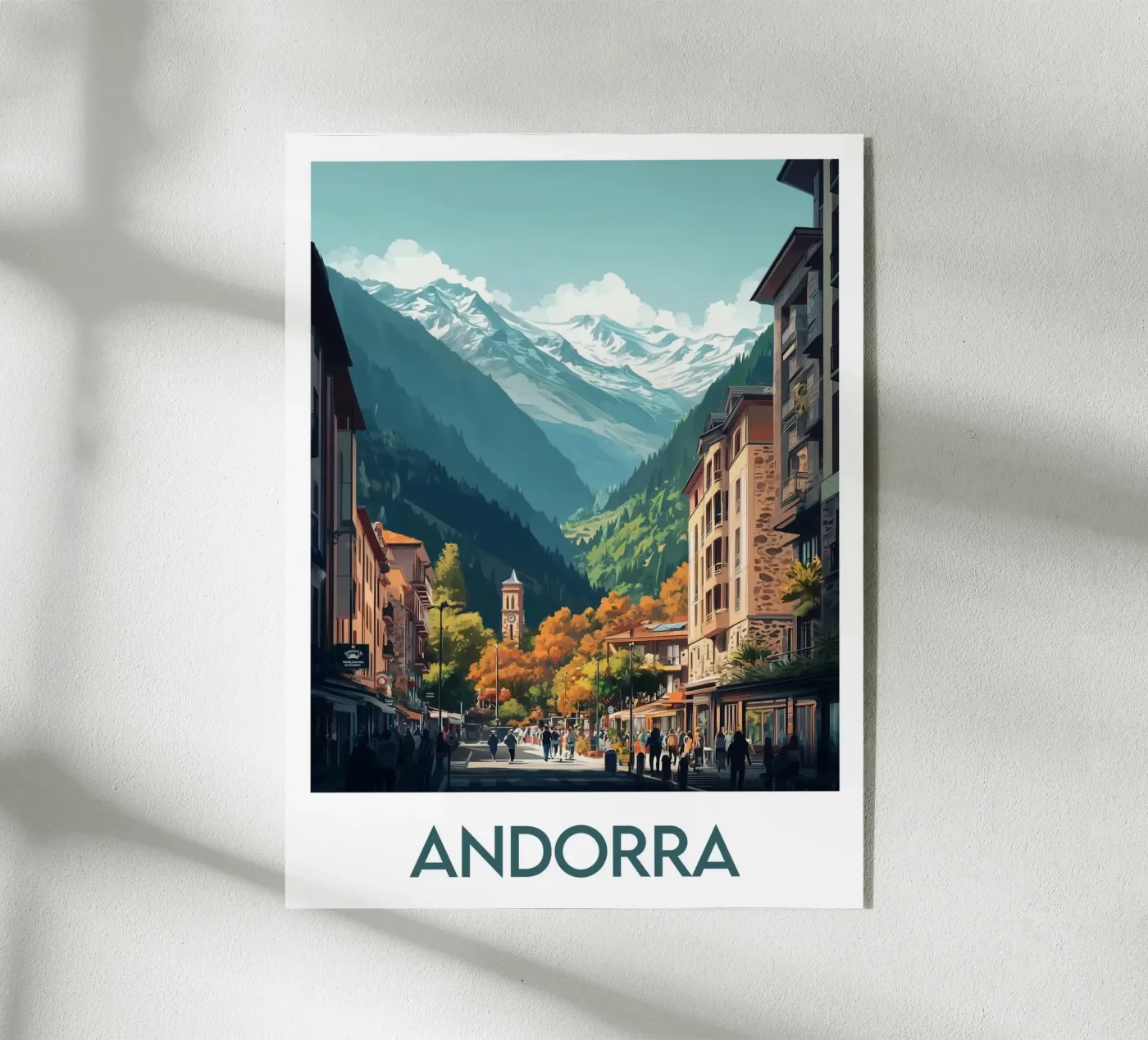 Affiche Andorre plexiglass da Frame the World