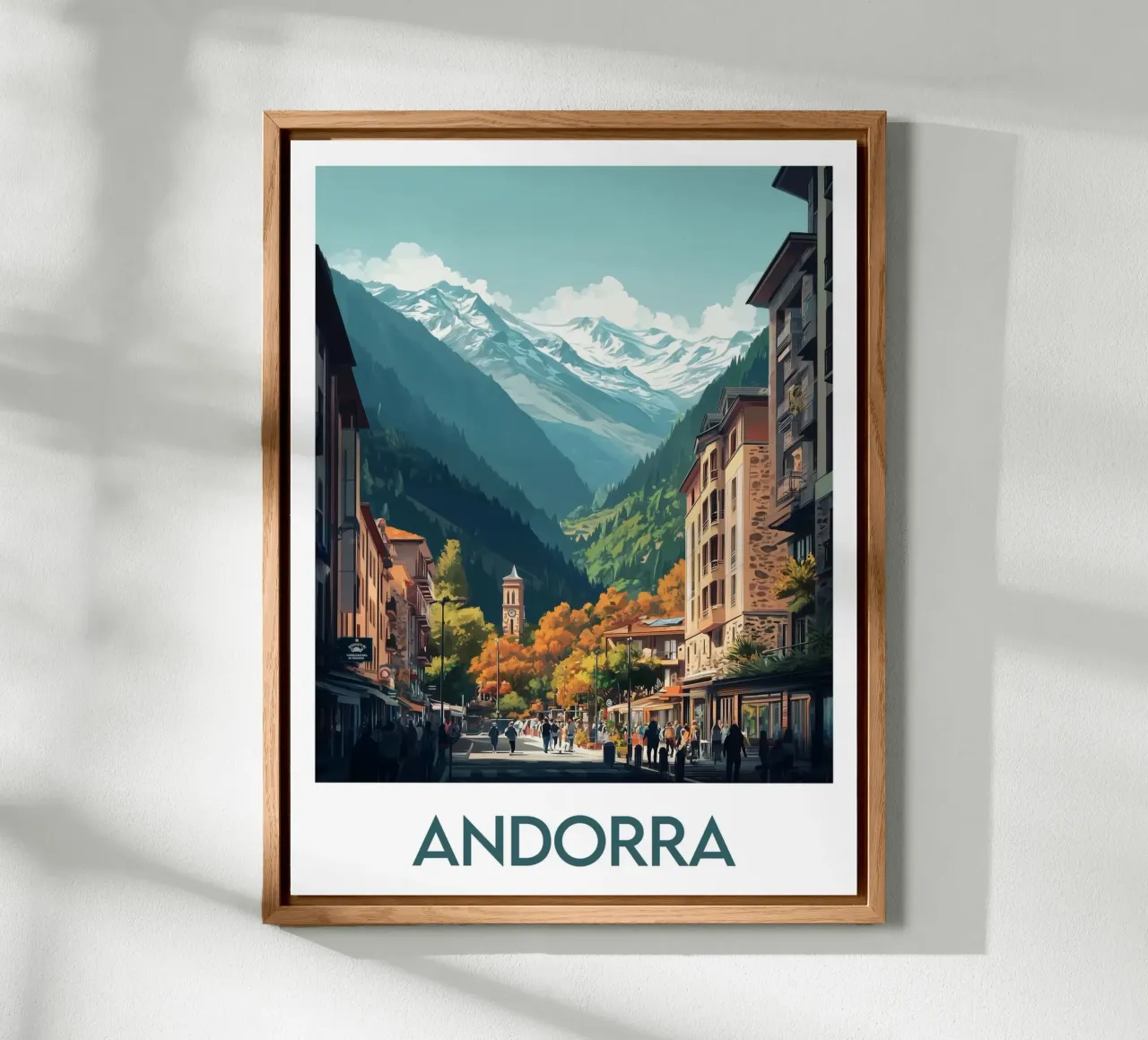 Affiche Andorre alluminio dibond da Frame the World
