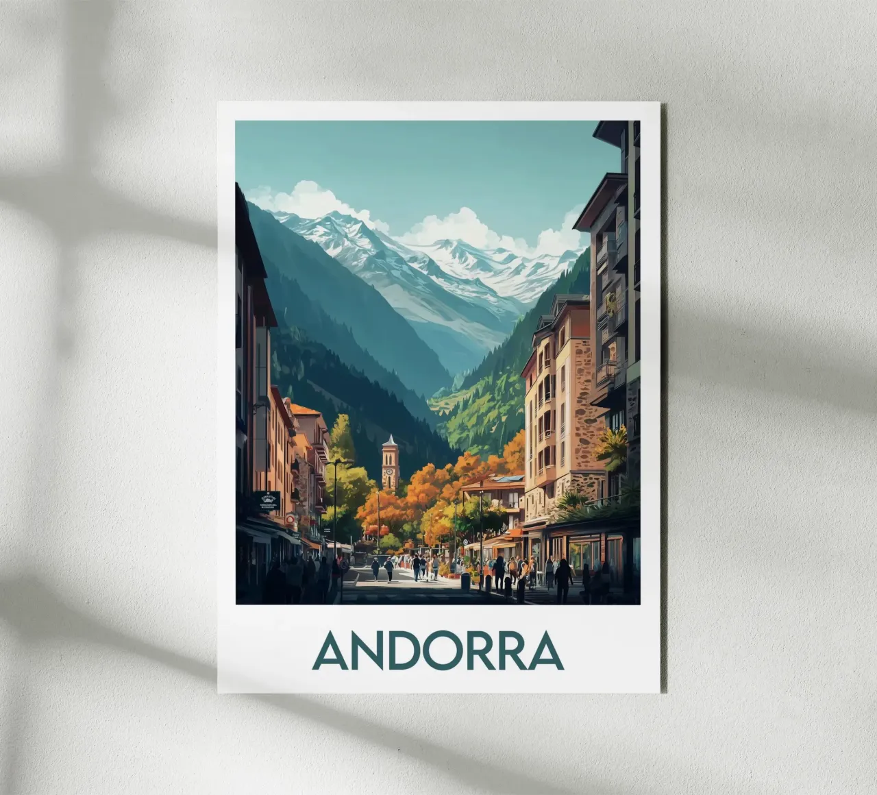 Affiche Andorre alluminio dibond da Frame the World