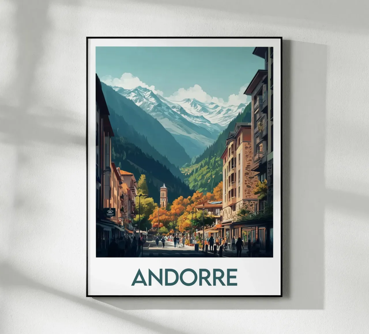 Affiche Andorre plexiglass da Frame the World