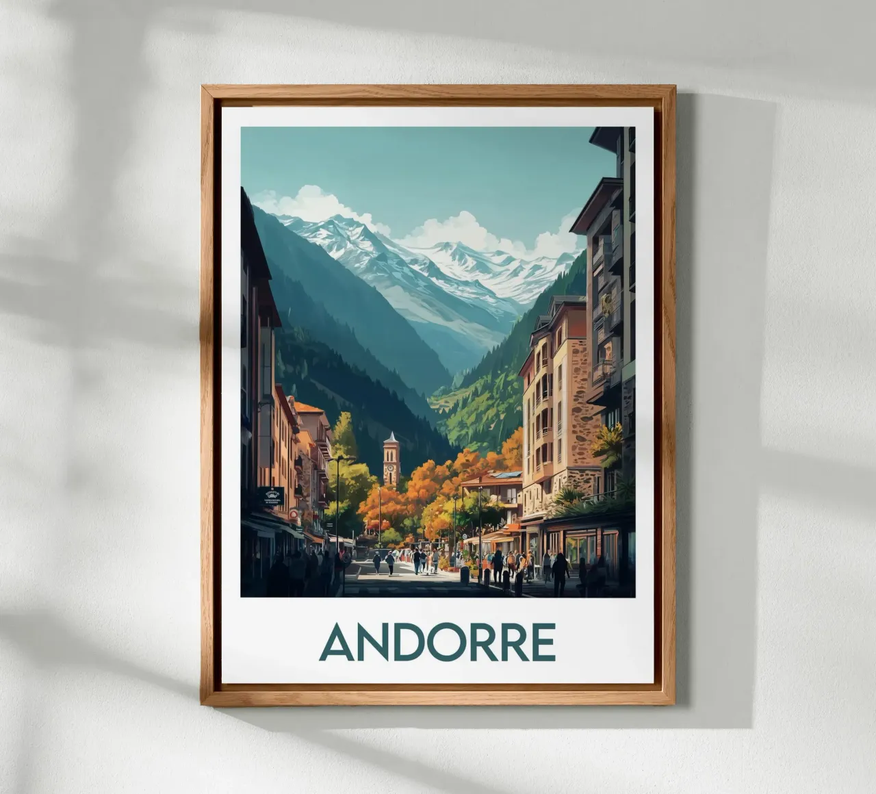 Affiche Andorre alluminio dibond da Frame the World