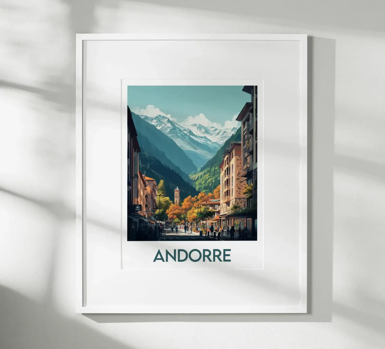 Affiche Andorre carta hahnemühle da Frame the World