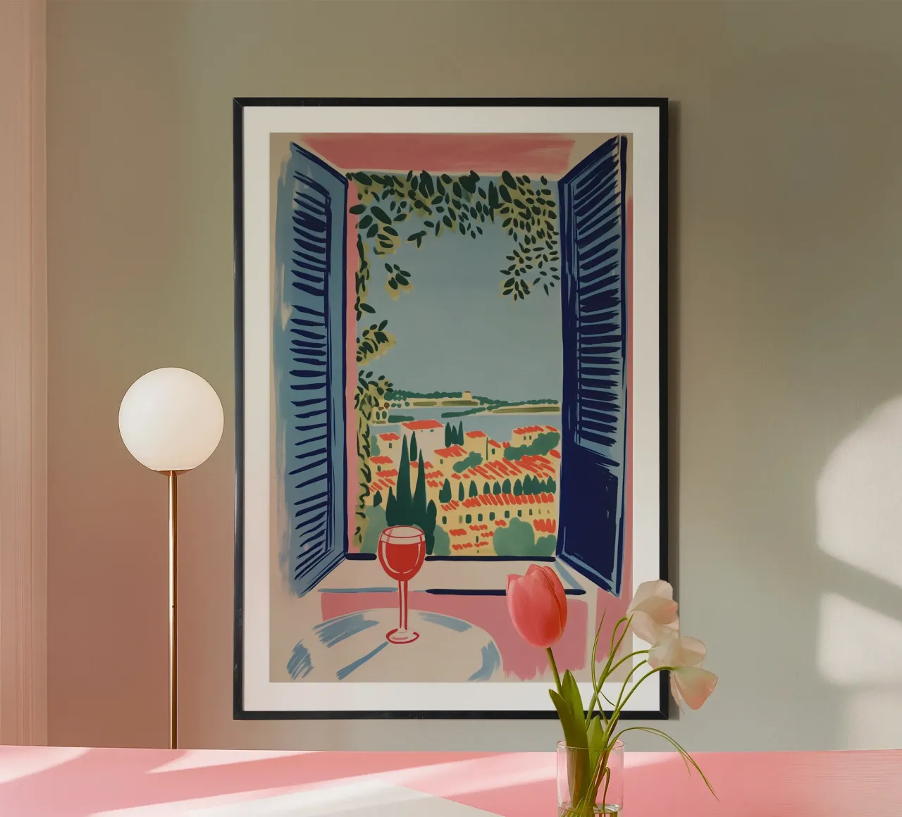 Das Fenster nach Süden | Urlaubserinnerung Poster von Autofocus