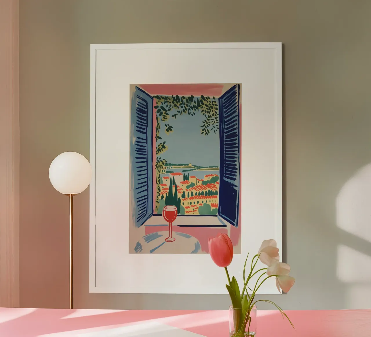 Das Fenster nach Süden | Urlaubserinnerung Poster von Autofocus