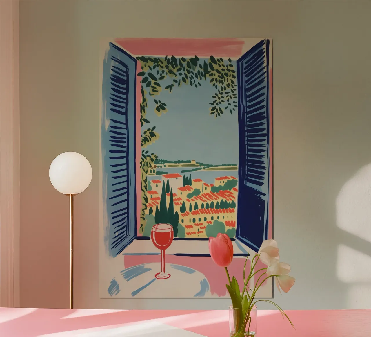Das Fenster nach Süden | Urlaubserinnerung Poster von Autofocus