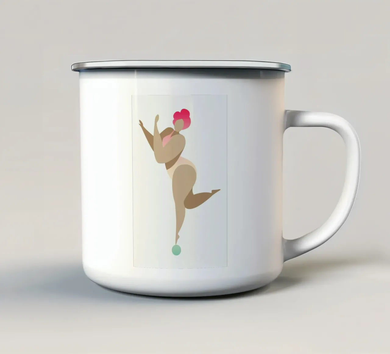 Dancing Queen Rainbow tazza in smalto da Kubistika