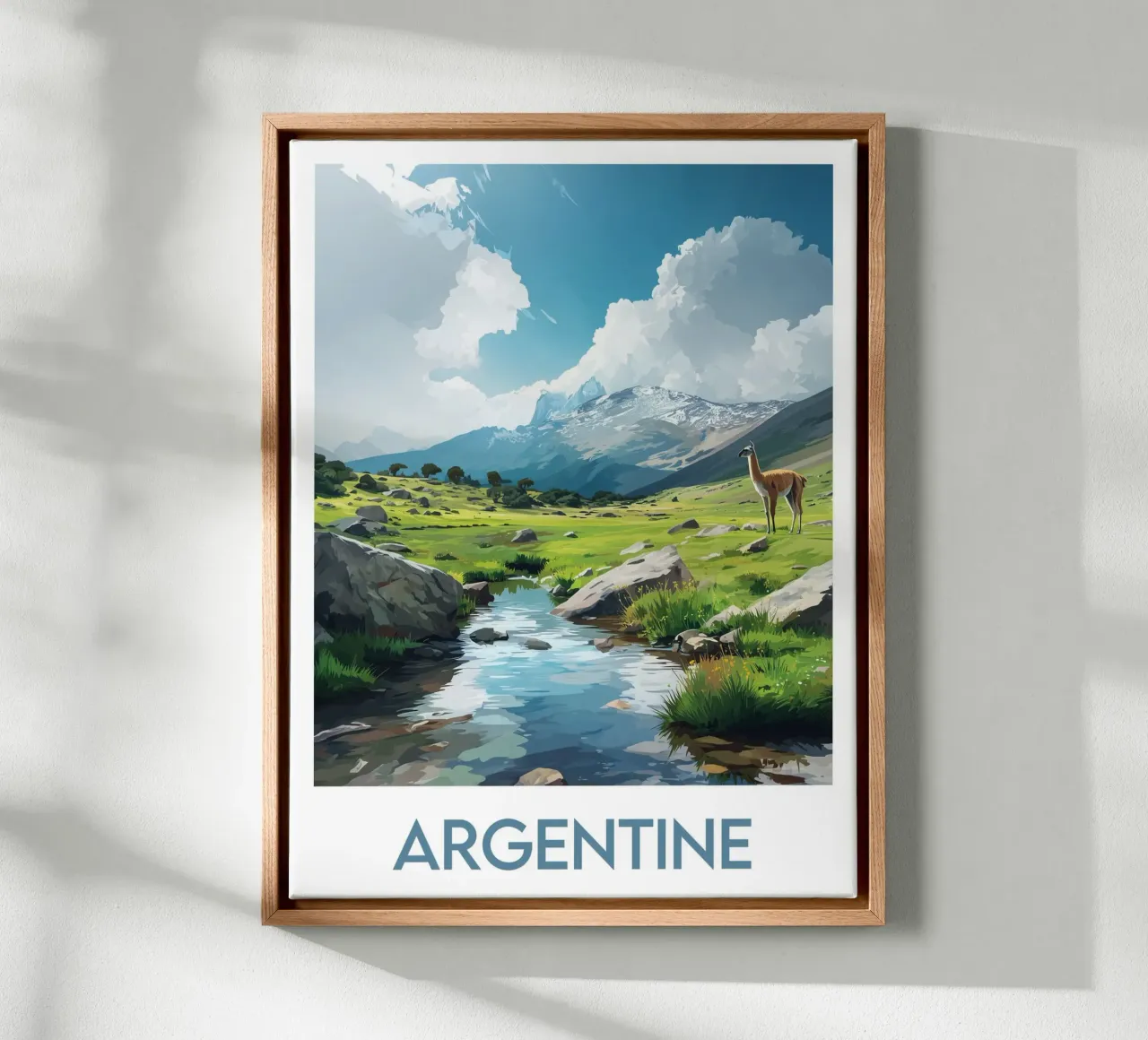 Affiche Argentine tela con Cornice a cassetta da Frame the World