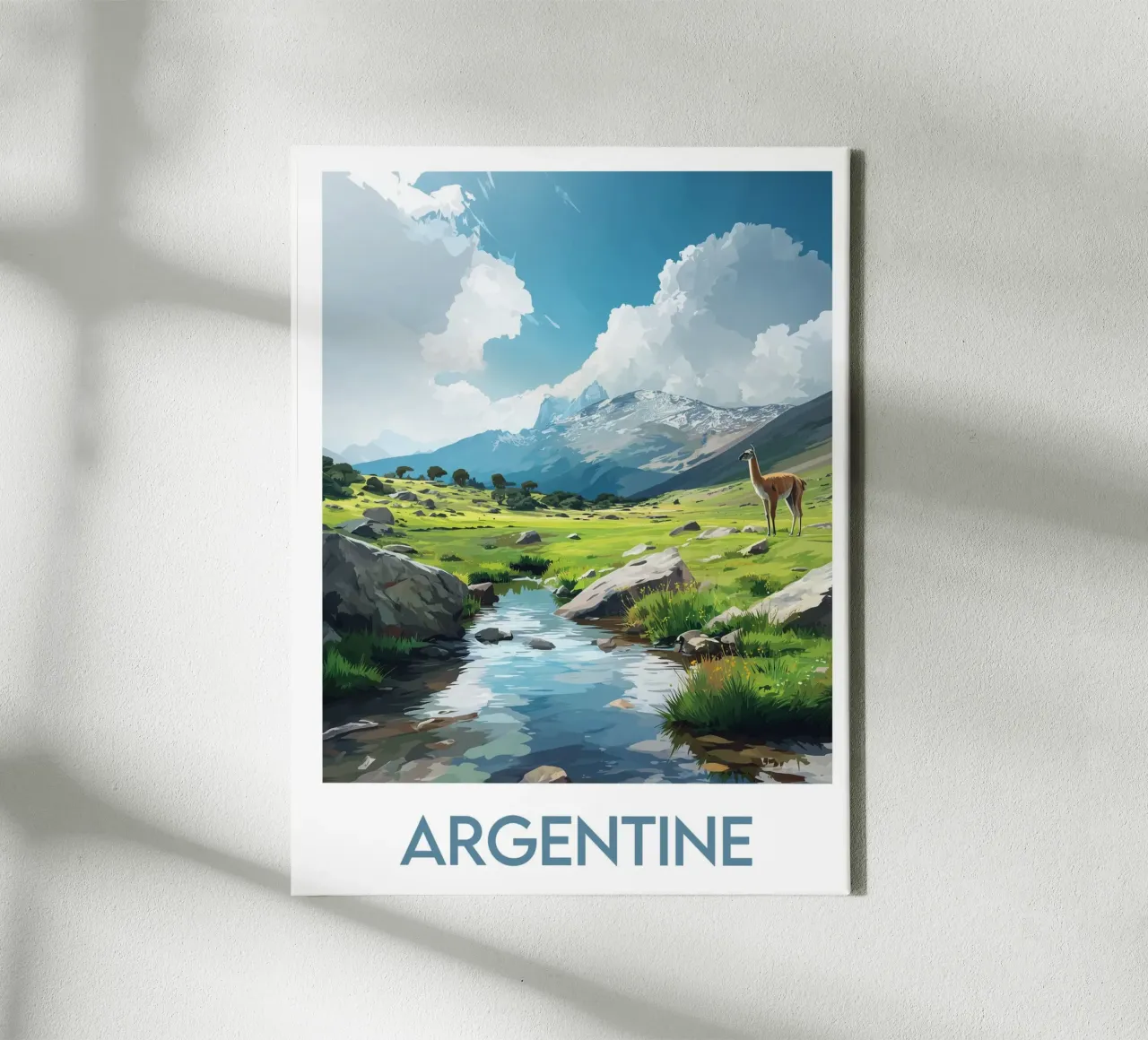 Affiche Argentine tela con Cornice a cassetta da Frame the World