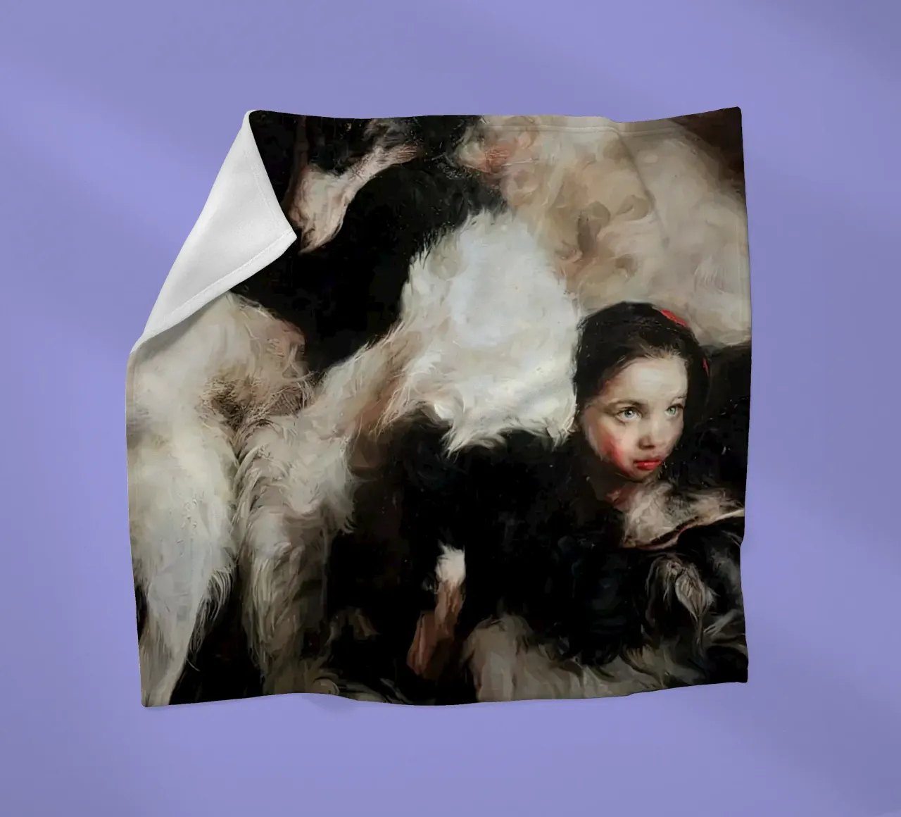 Guillermo Lorca Sofi e i cani coperta in pile da Birgitart