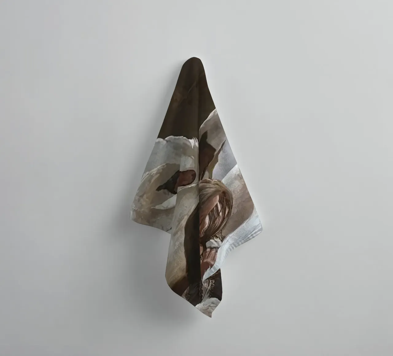 Guillermo Lorca Sophie e i cigni asciugamano da bagno da Birgitart