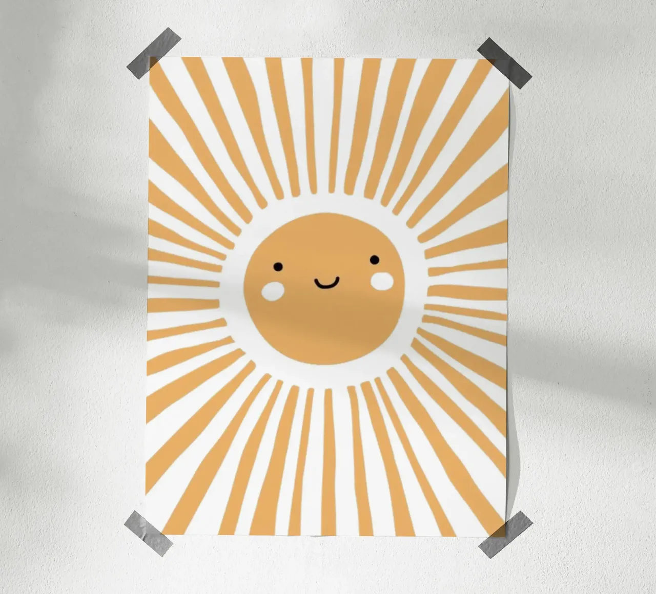 Stampa del raggio di sole, arte murale per bambini, stampa per la cameretta poster da Little Lola