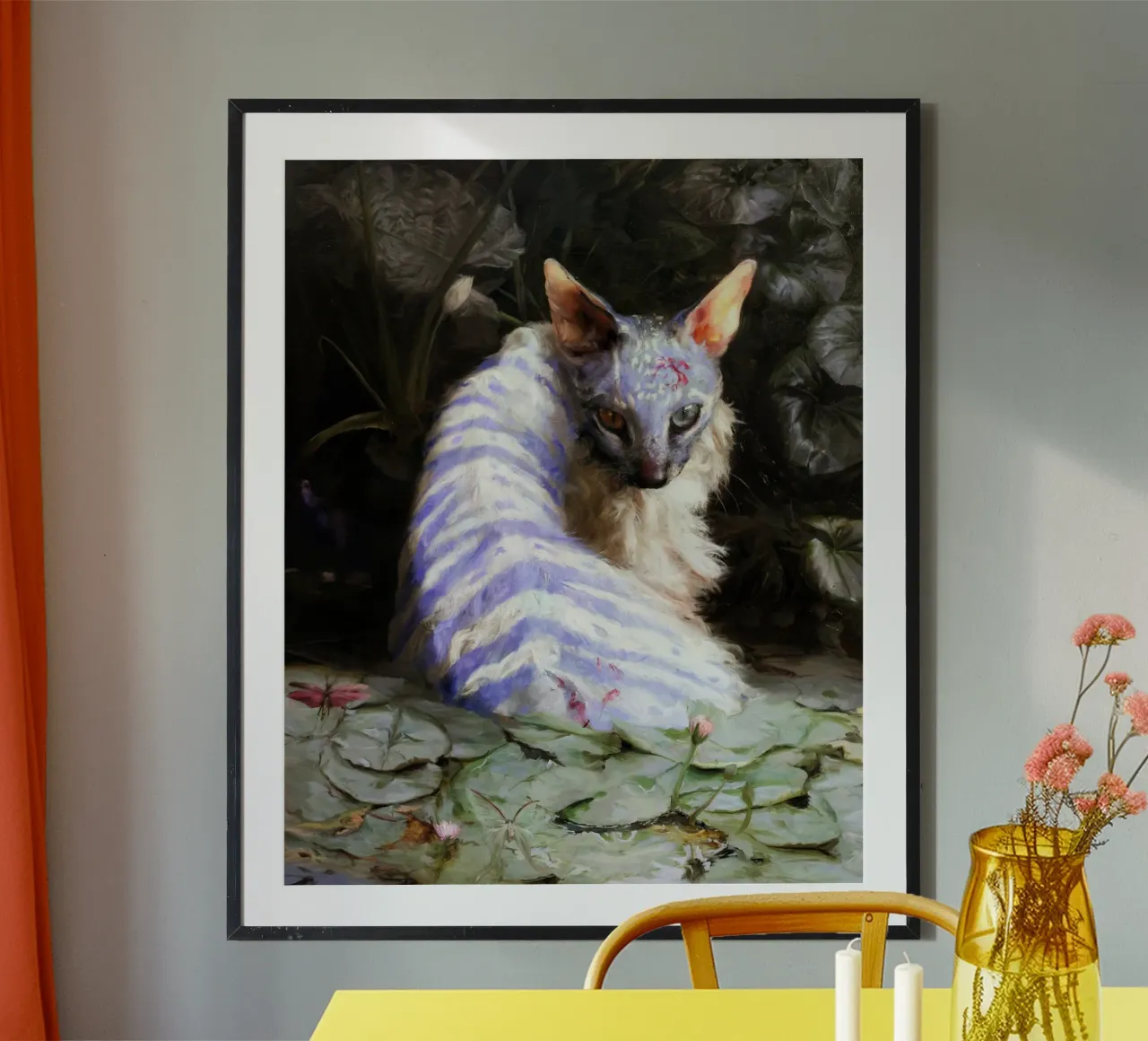 Guillermo Lorca Spring Pond poster con telaio in legno da Birgitart